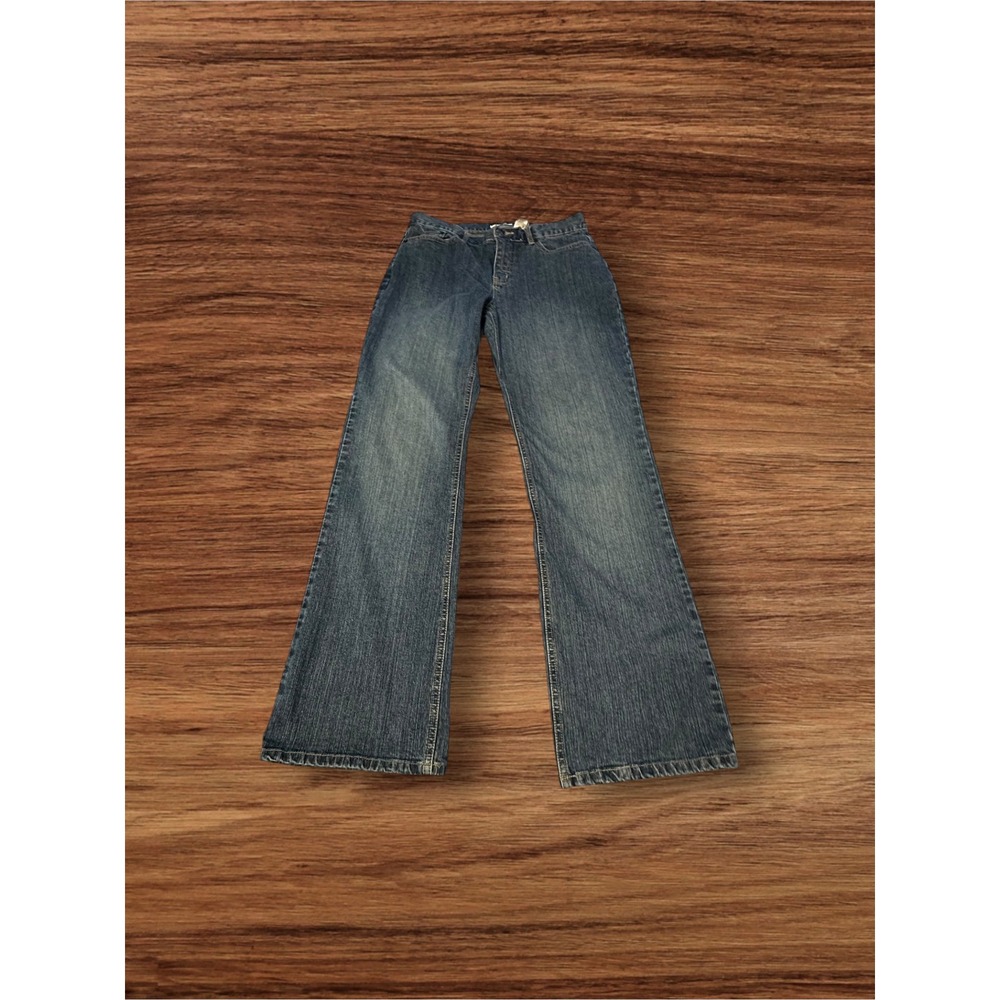 Axcess Flare Jeans Womens 8 Blue Stretch Bootcut Liz Claiborne L074